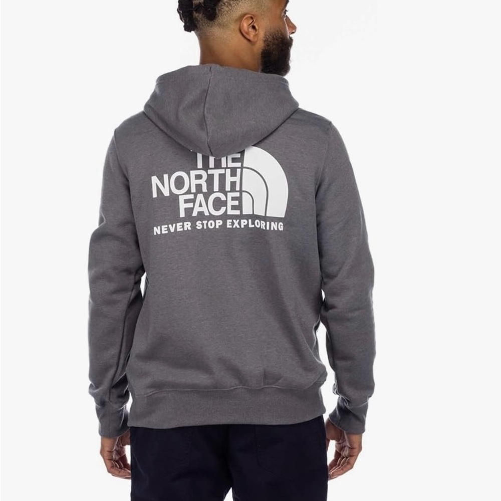 The North Face Gray Hoodie Logo Sweatshirt